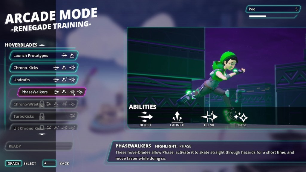 Rooftop Renegade Preview - PhaseWalkers hoverblades let you use the phase ability