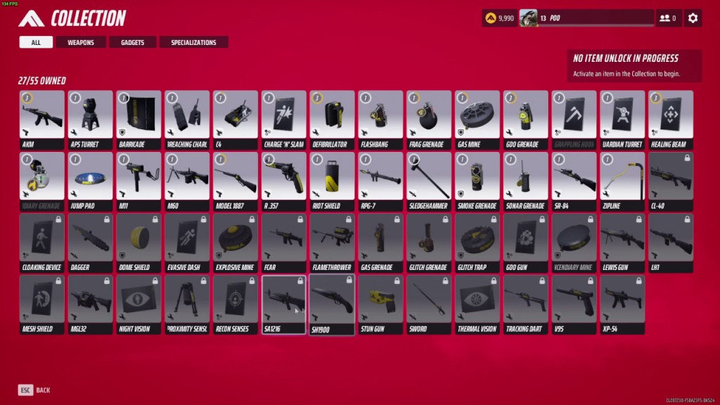 The Finals has many weapons and gadgets to unlock that support different play styles.