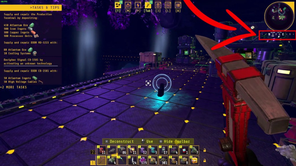 Tip #2 - You can see beacon on the compass