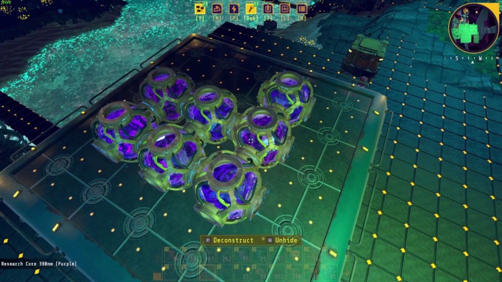 The Core Composer will automatically deploy and arrange research cores into a neat and tidy structure for you.