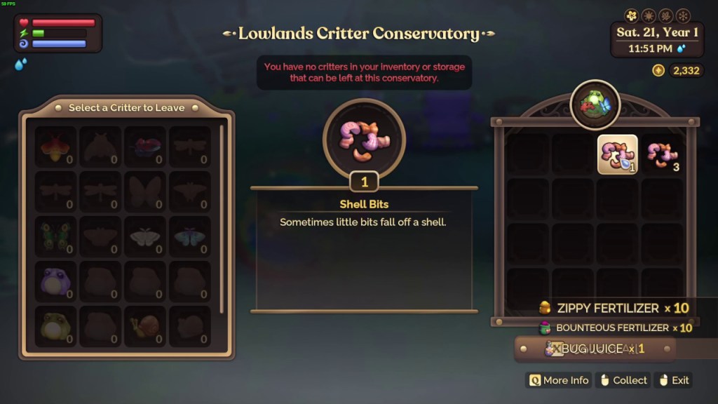 Bugs and critter actually have an use in Fae Farm; their byproducts are used in the crafting of fertilizer mainly.
