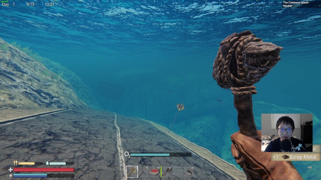 The underwater parts feel pretty decent, especially after your craft the advanced swimming fins and zoom around everywhere.