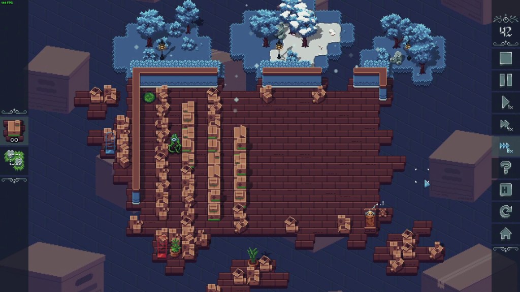 The early levels are pretty simple as shown above but they do get more challenging later on.