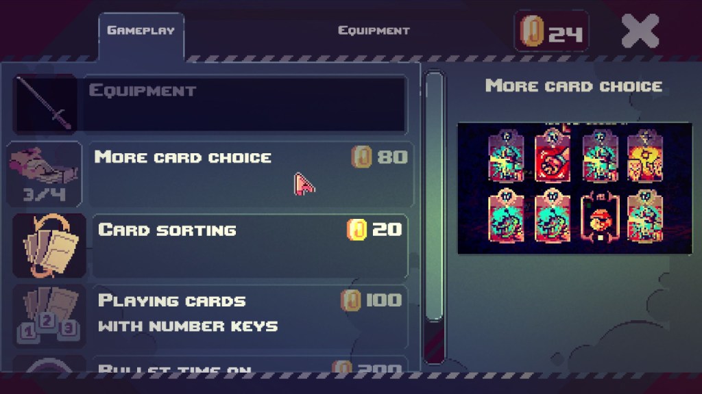 You can purchase permanent upgrades with coins after each run.