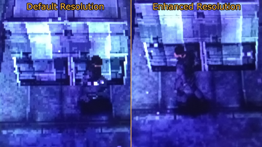 Enhanced resolution definitely makes a difference for 3D games.
