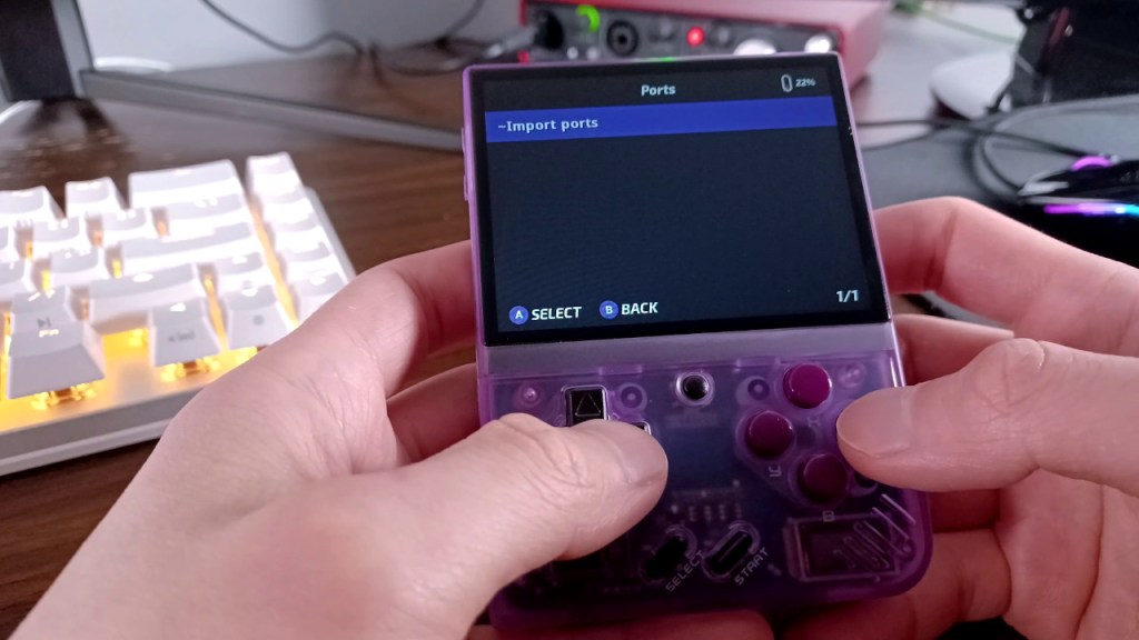 The first time you start ports, you will have to import them. If you don't see this screen, uninstall and then re-install the Ports Collection in Package Manager.