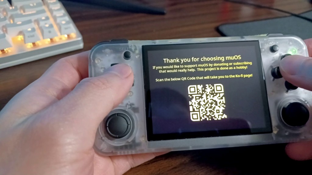 This screen shows when the installation is finished.