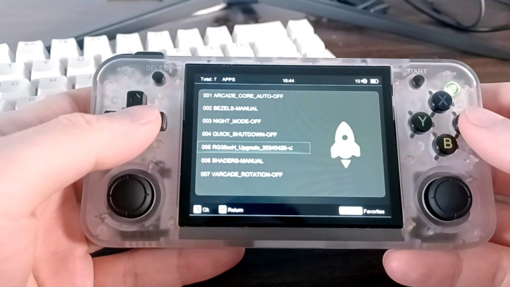 The upgrade app will be located in RA Game -> APPS if you copied the files correctly.