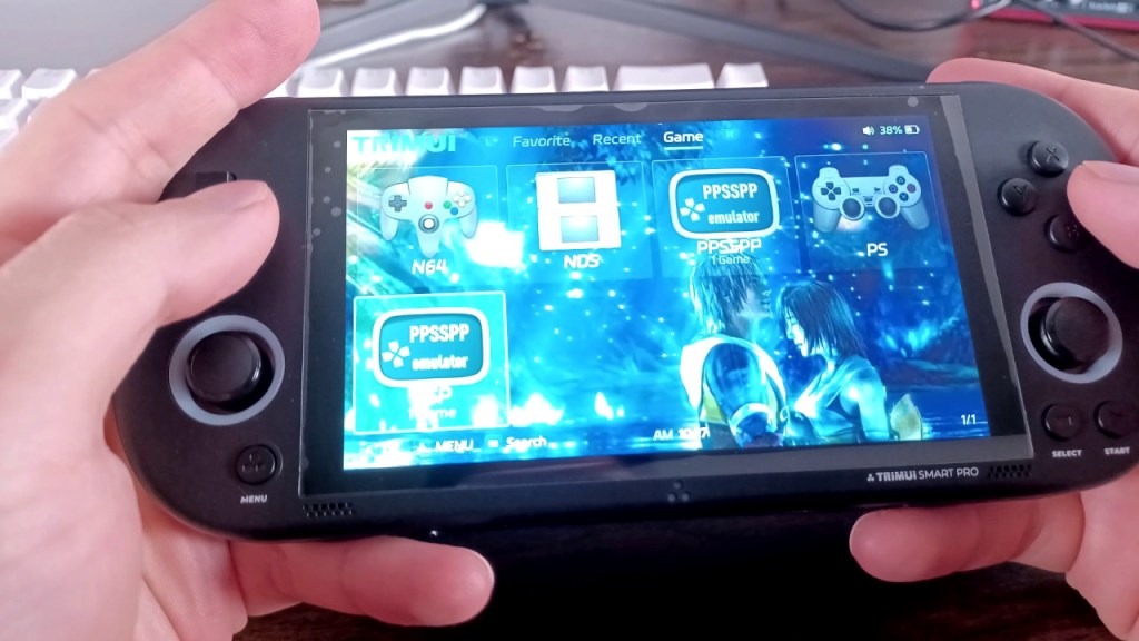 We can see our new background from Final Fantasy X as well as the PPSSPP icon now.